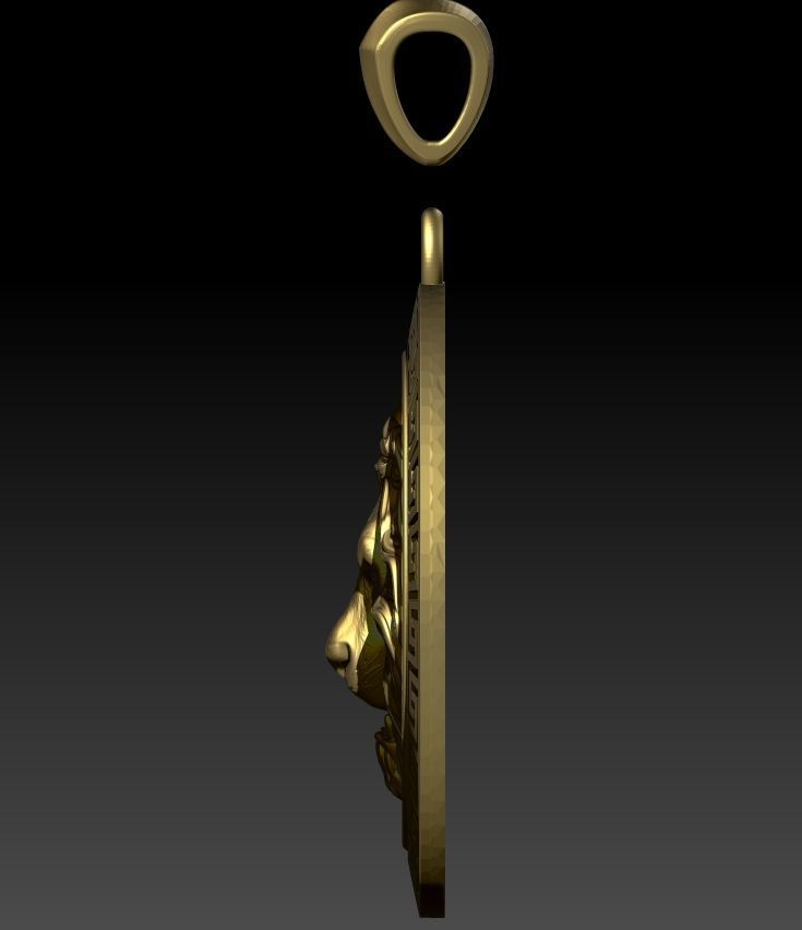 Lion pendant 3d model for printing STL 3D print model_15