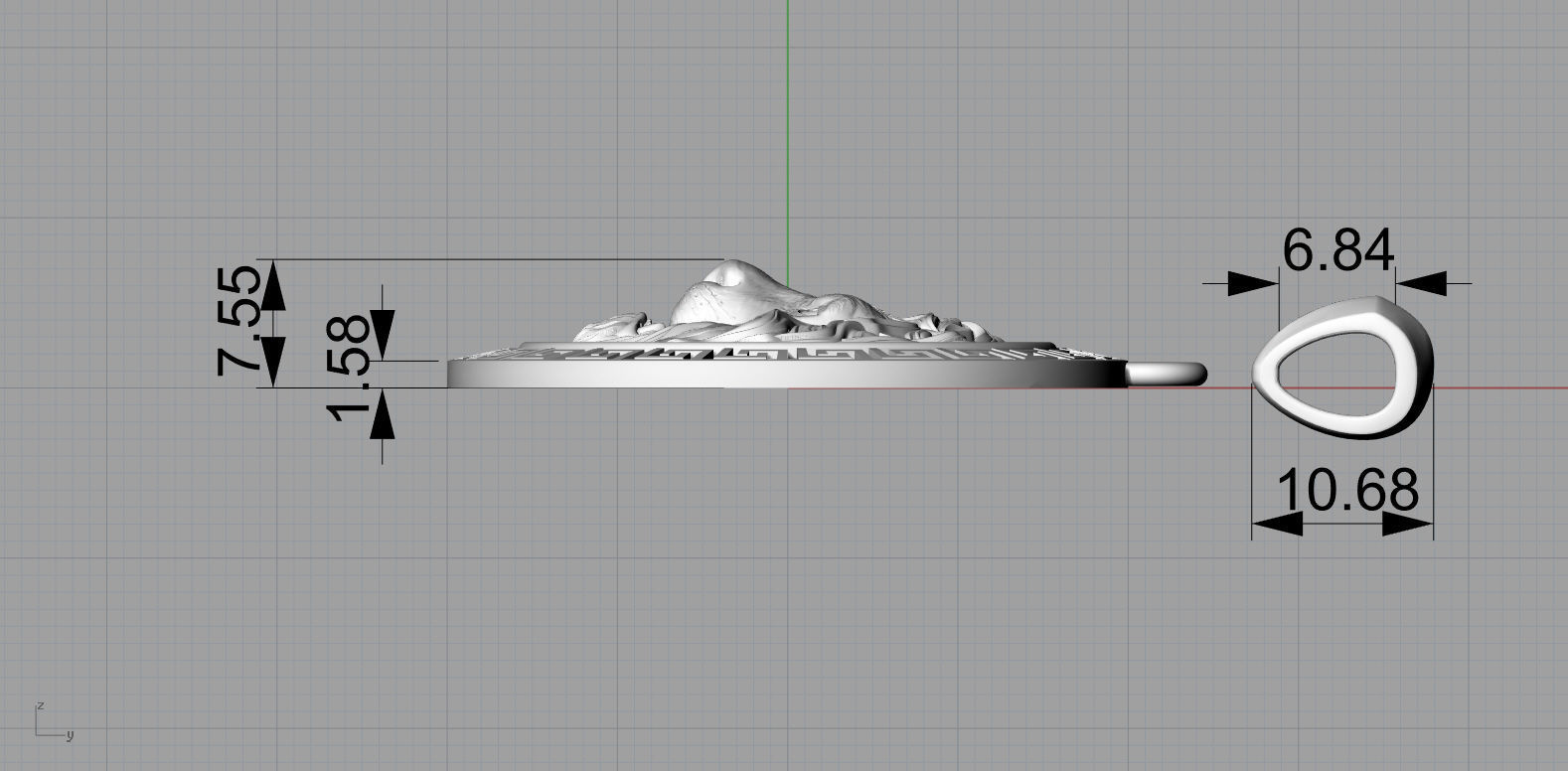 Lion pendant 3d model for printing STL 3D print model_3