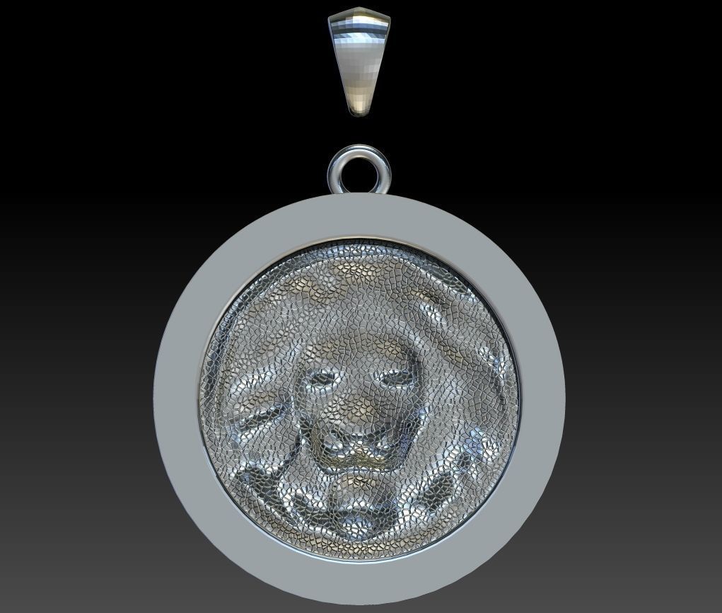 Lion pendant 3d model for printing STL 3D print model_20