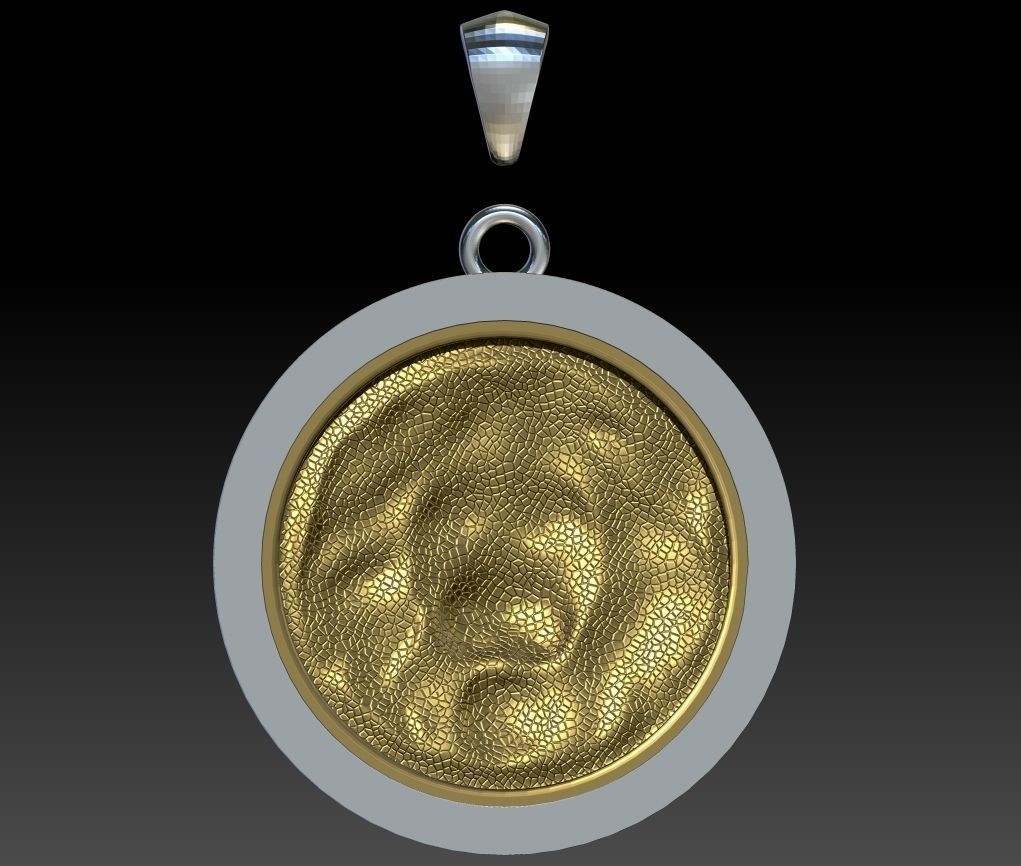 Lion pendant 3d model for printing STL 3D print model_5