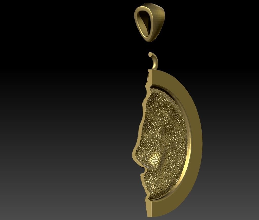 Lion pendant 3d model for printing STL 3D print model_17