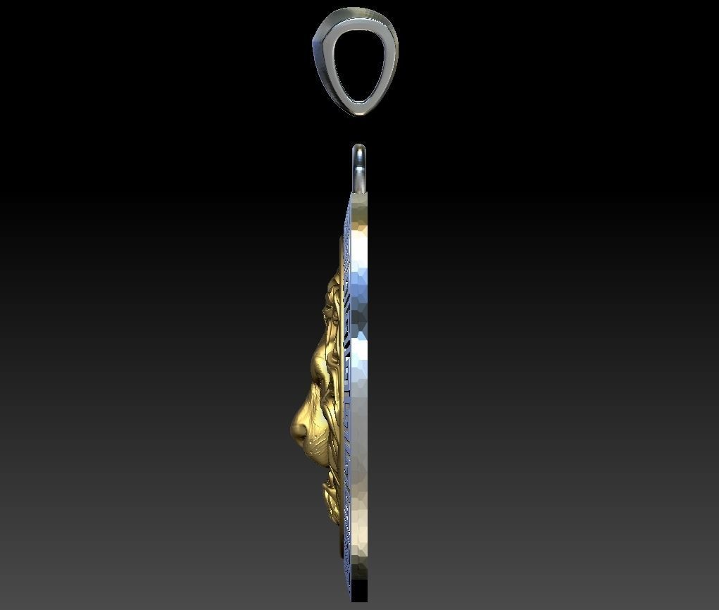 Lion pendant 3d model for printing STL 3D print model_6