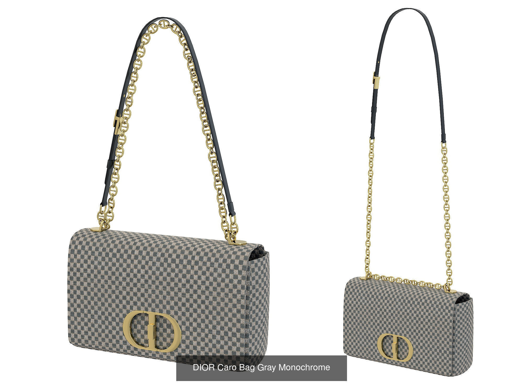 DIOR Caro Bag 3D Model Collection_4