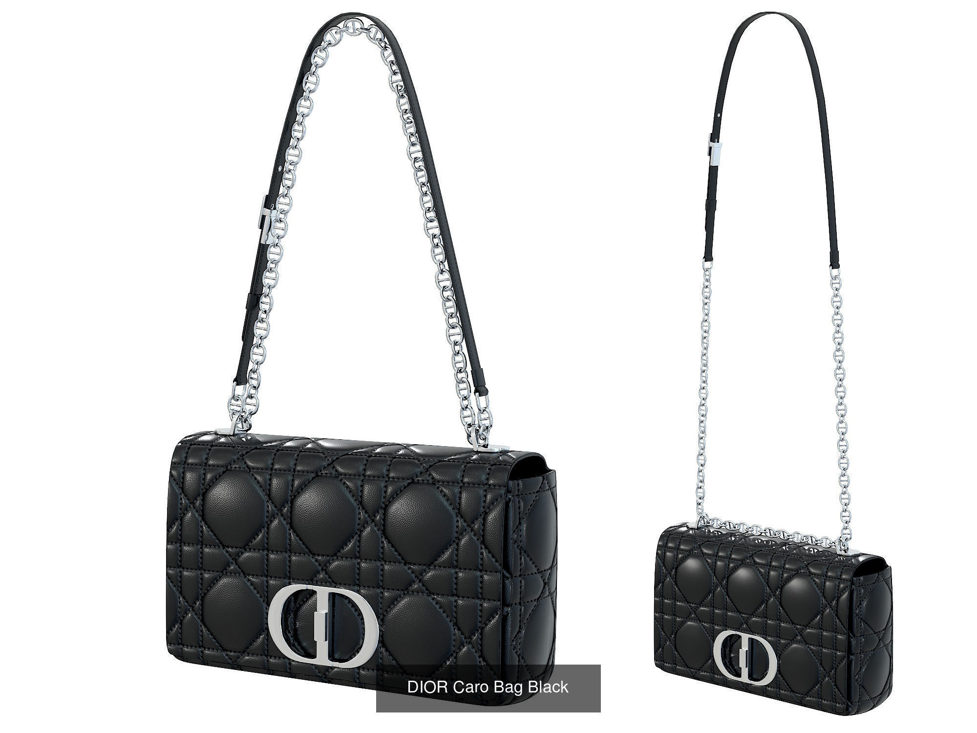 DIOR Caro Bag 3D Model Collection_1