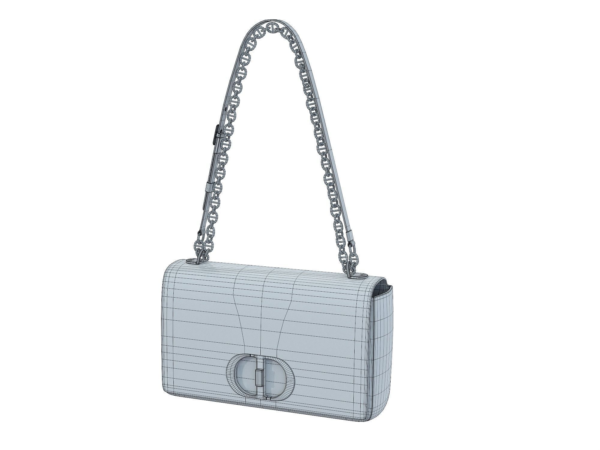 DIOR Caro Bag 3D Model Collection_9
