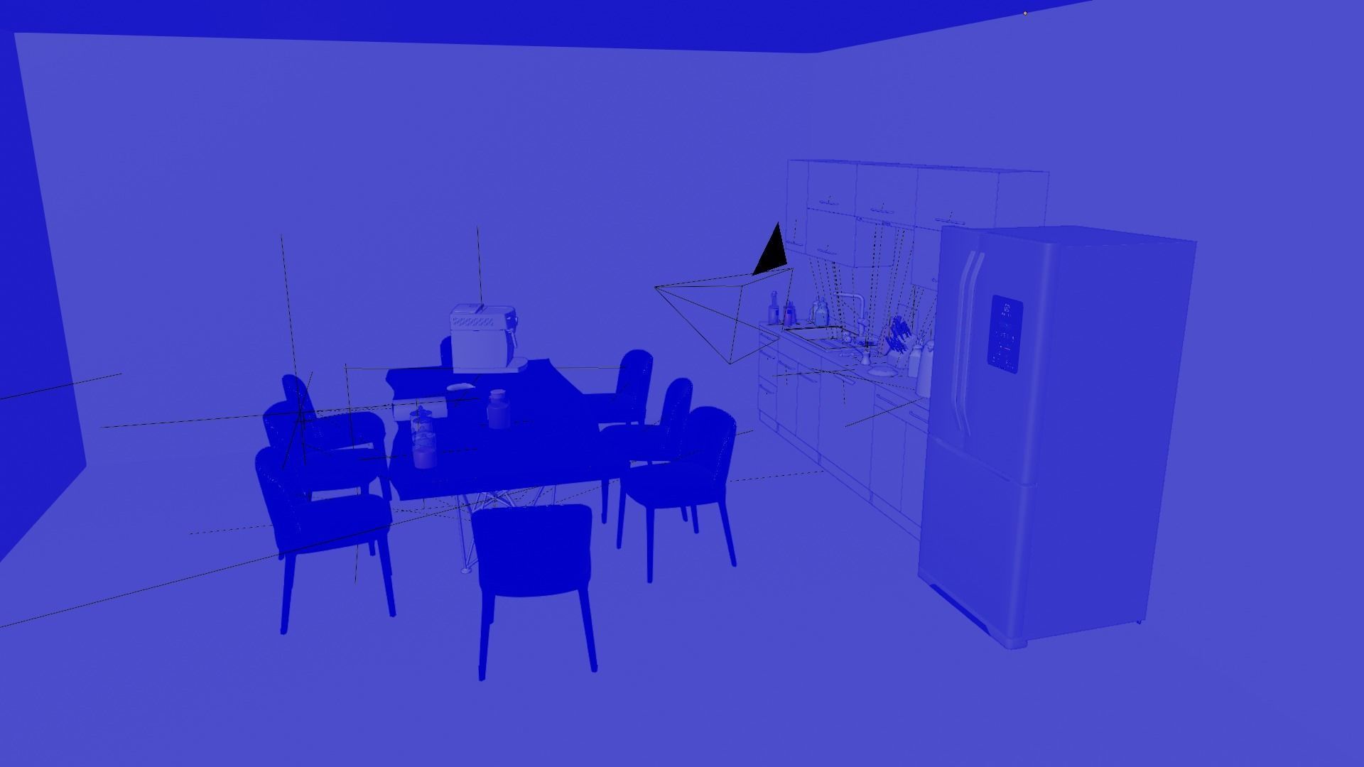 Detailed Kitchen Scene 3D model_5