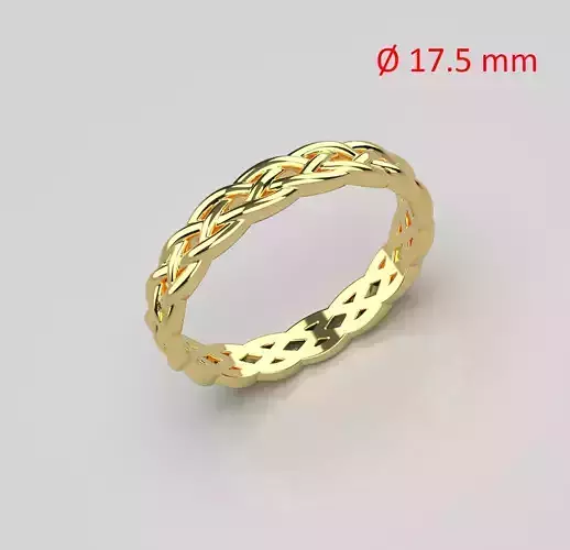 Women ring with binding 17 5 mm