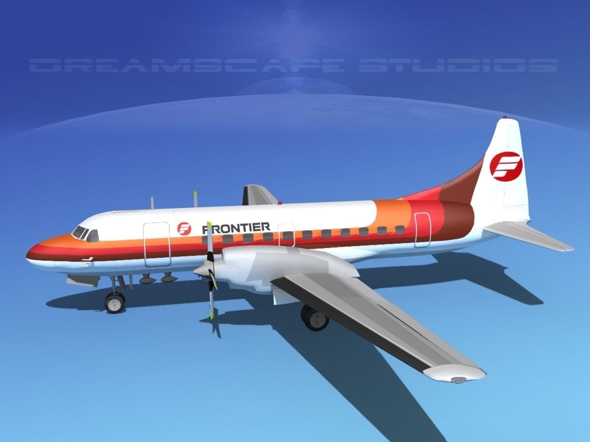 Convair CV-580 Frontier 2 3D model_9