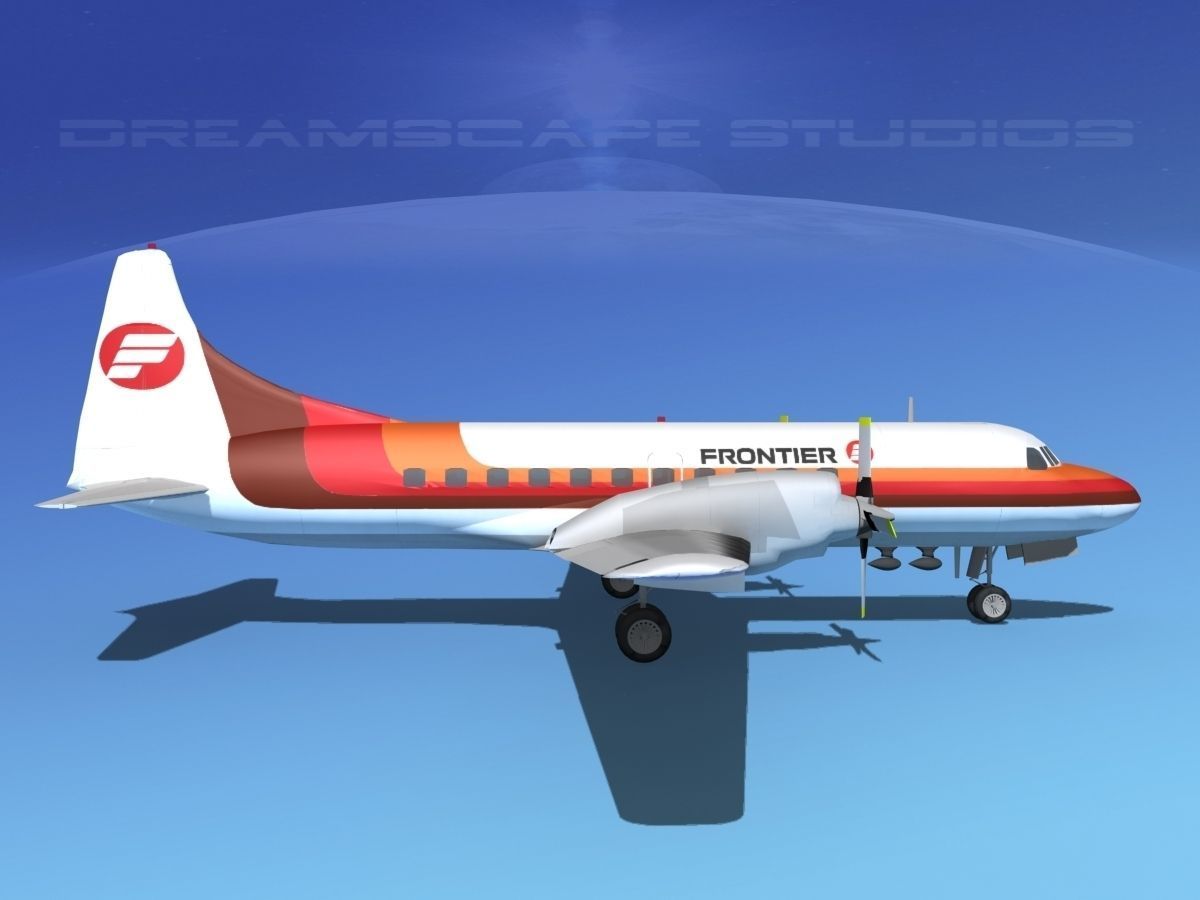 Convair CV-580 Frontier 2 3D model_4