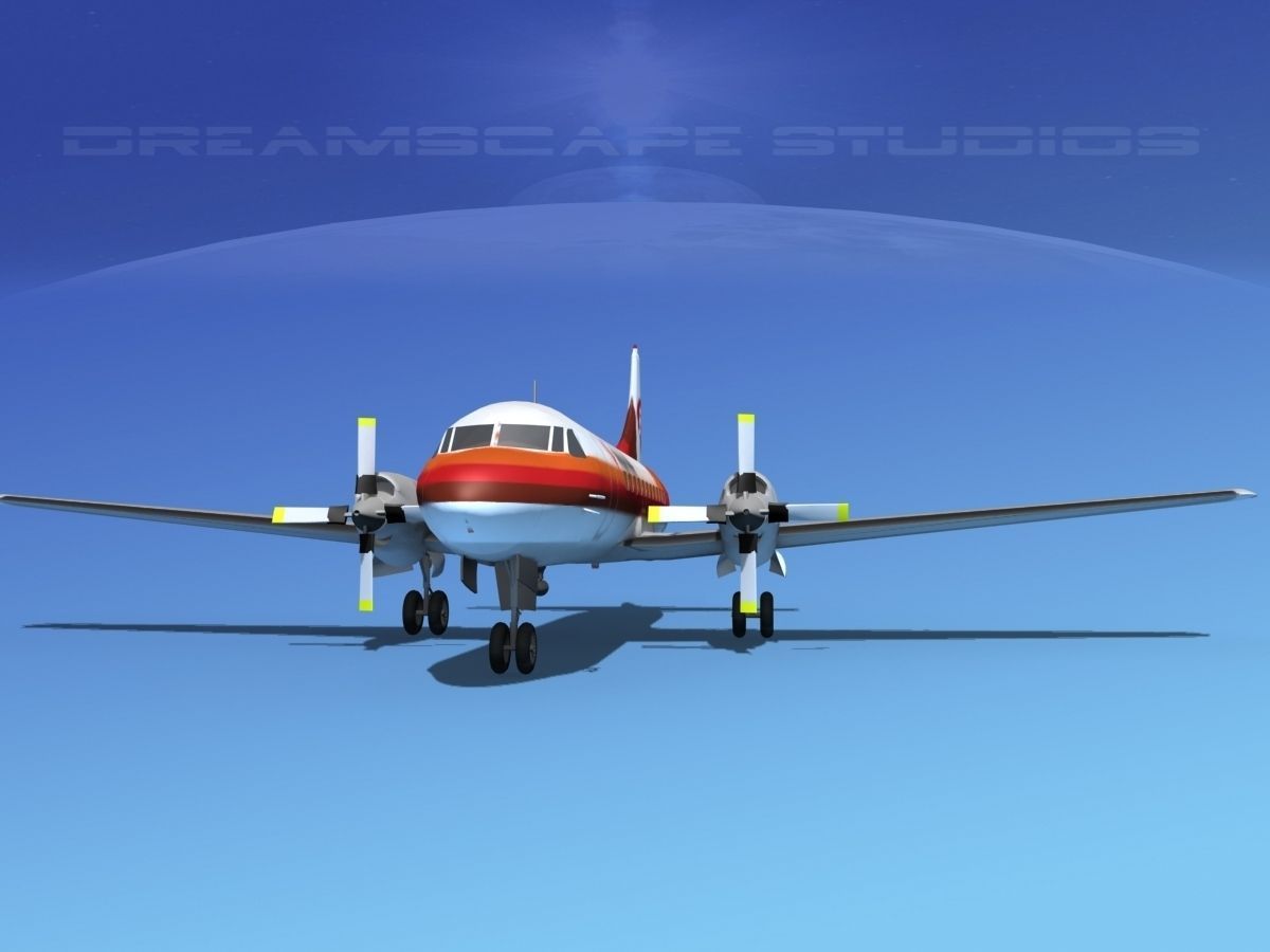 Convair CV-580 Frontier 2 3D model_1
