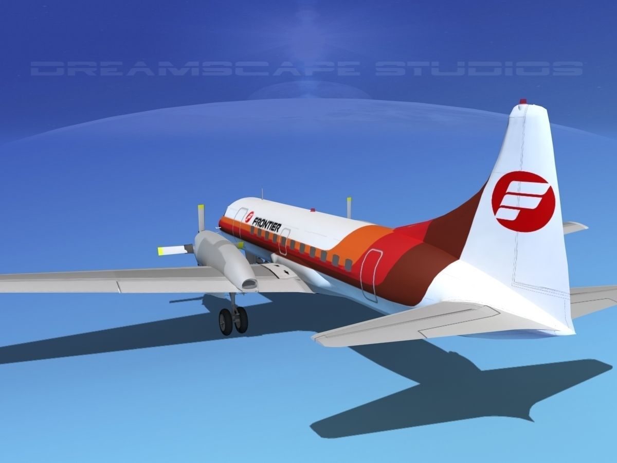 Convair CV-580 Frontier 2 3D model_7