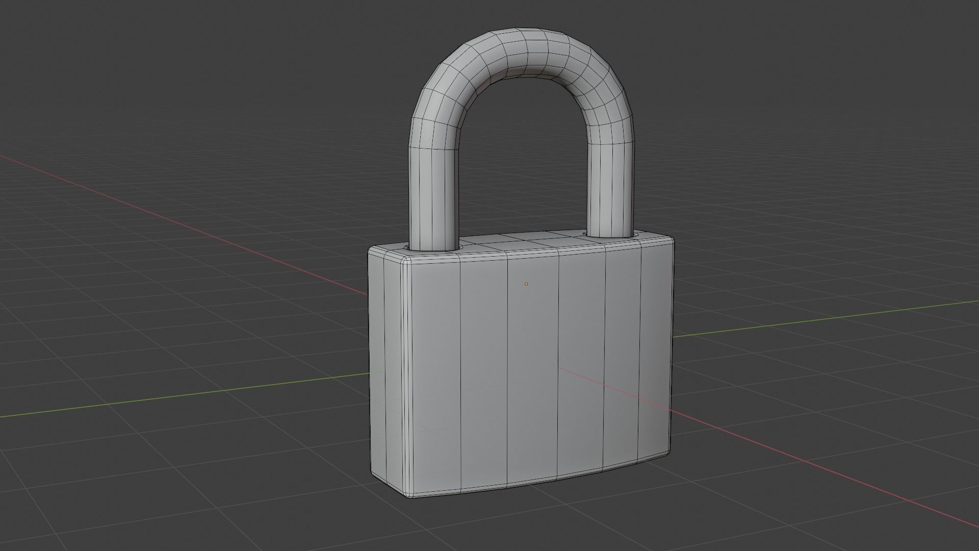 Door Lock Low-poly 3D model_7