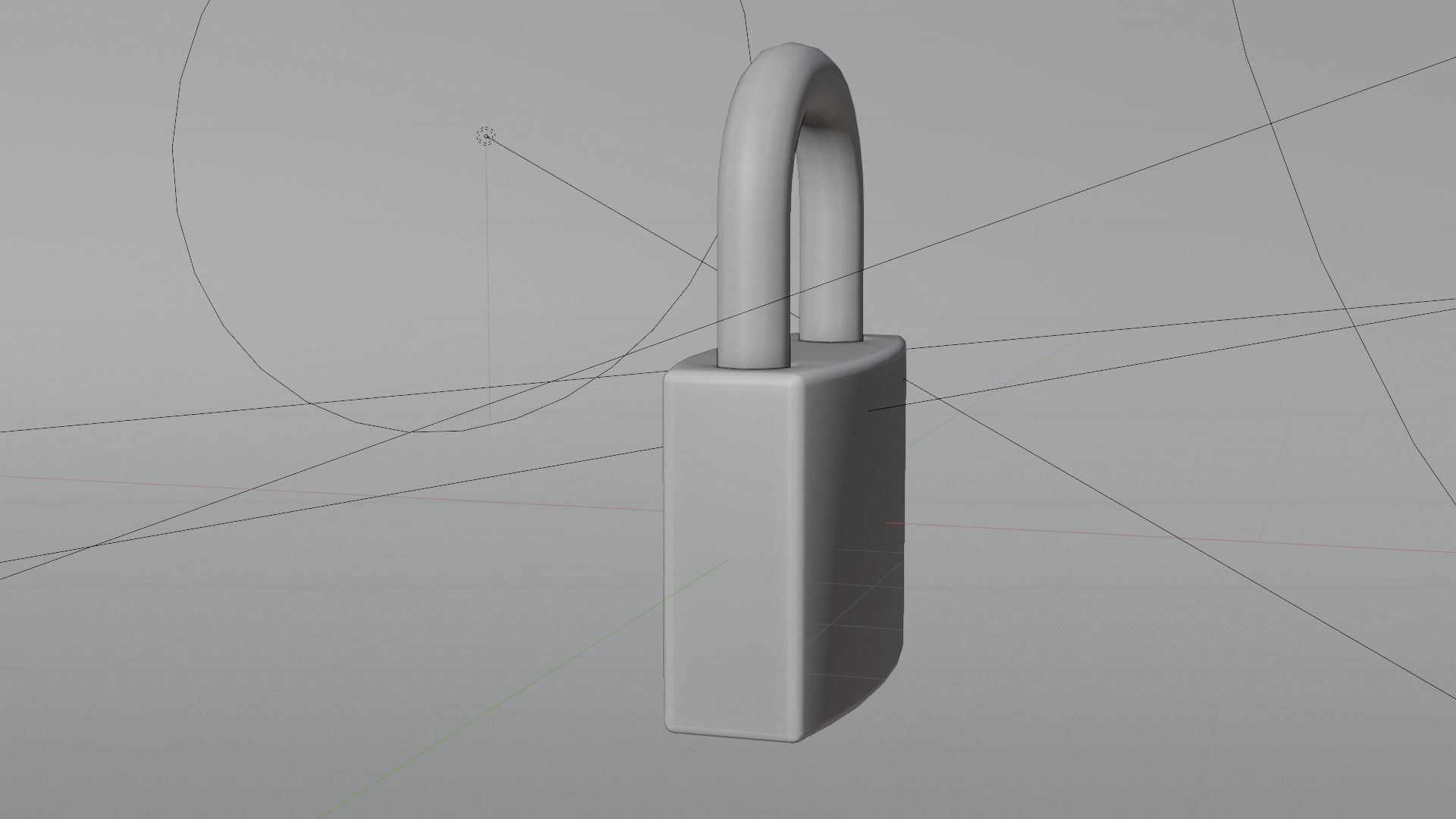 Door Lock Low-poly 3D model_5