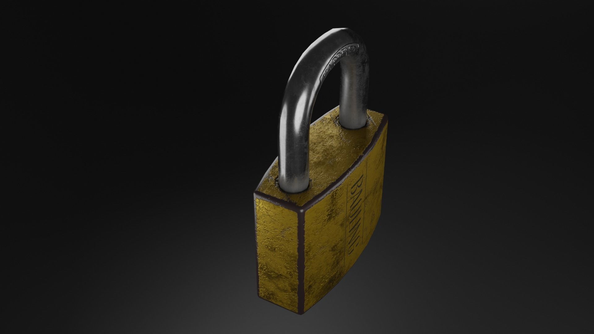 Door Lock Low-poly 3D model_2