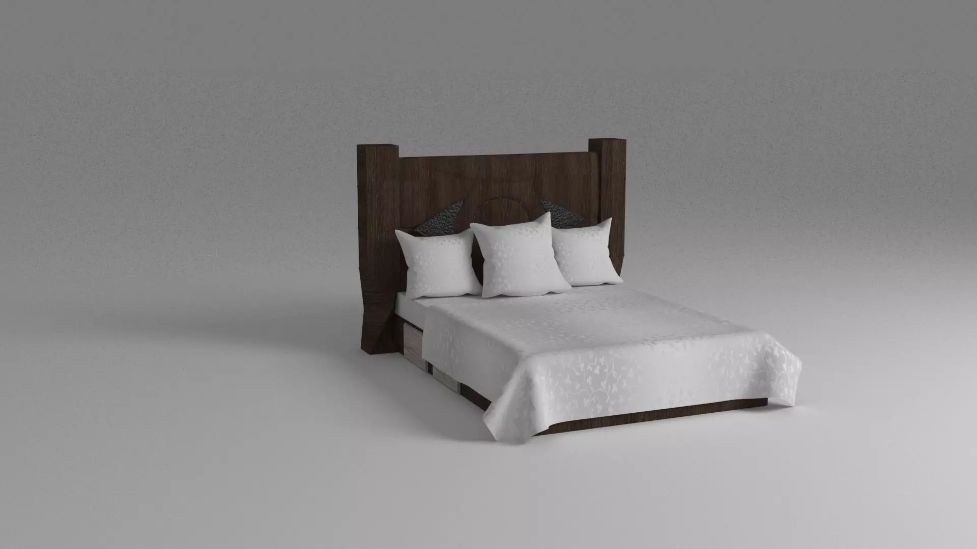 bed for interior  3D model_0