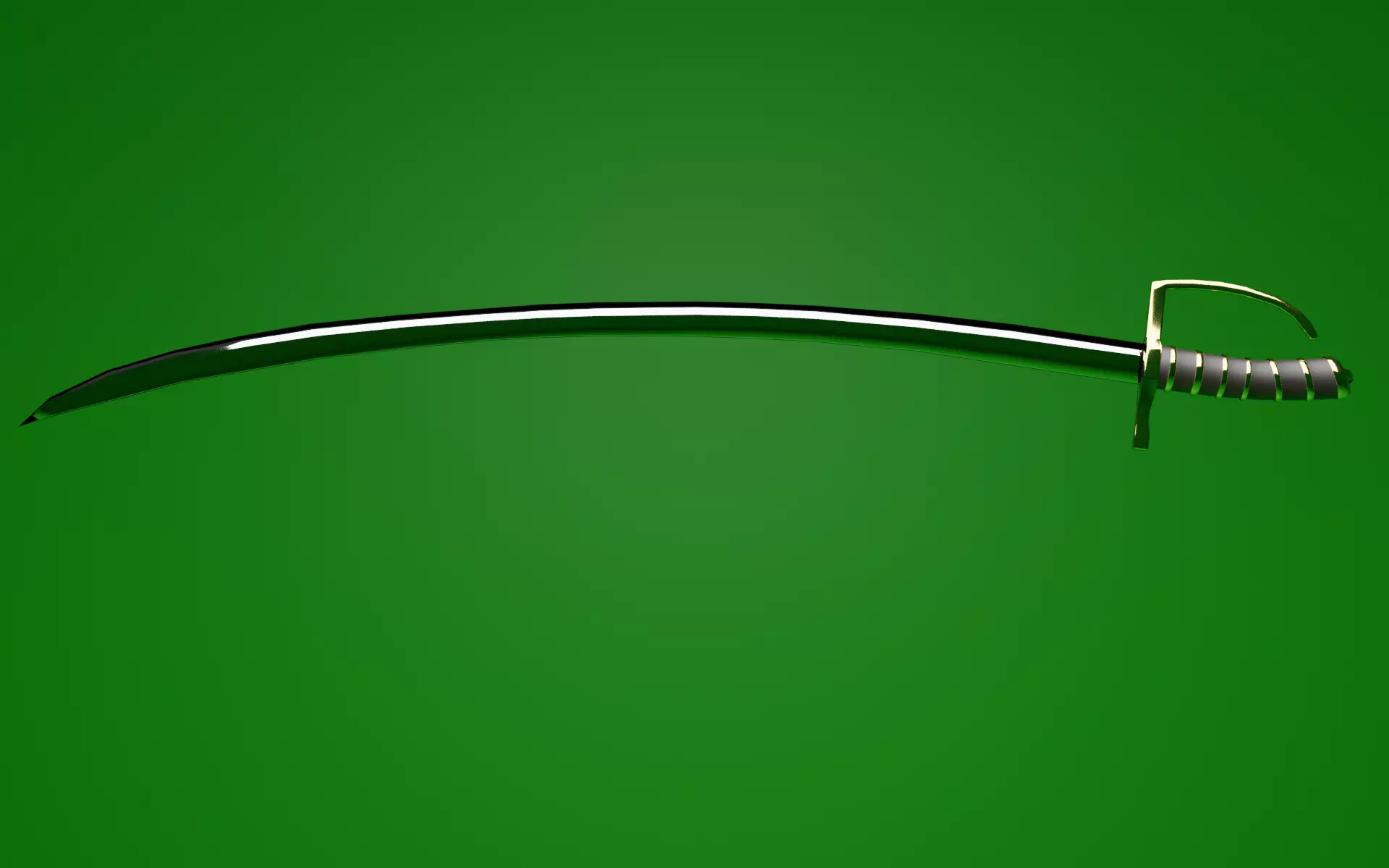 Polish saber Low-poly 3D model_0