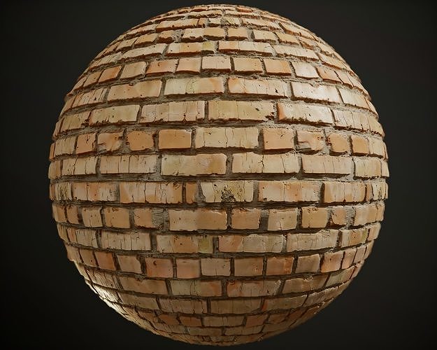 Tilable Brick Wall PBR  Texture