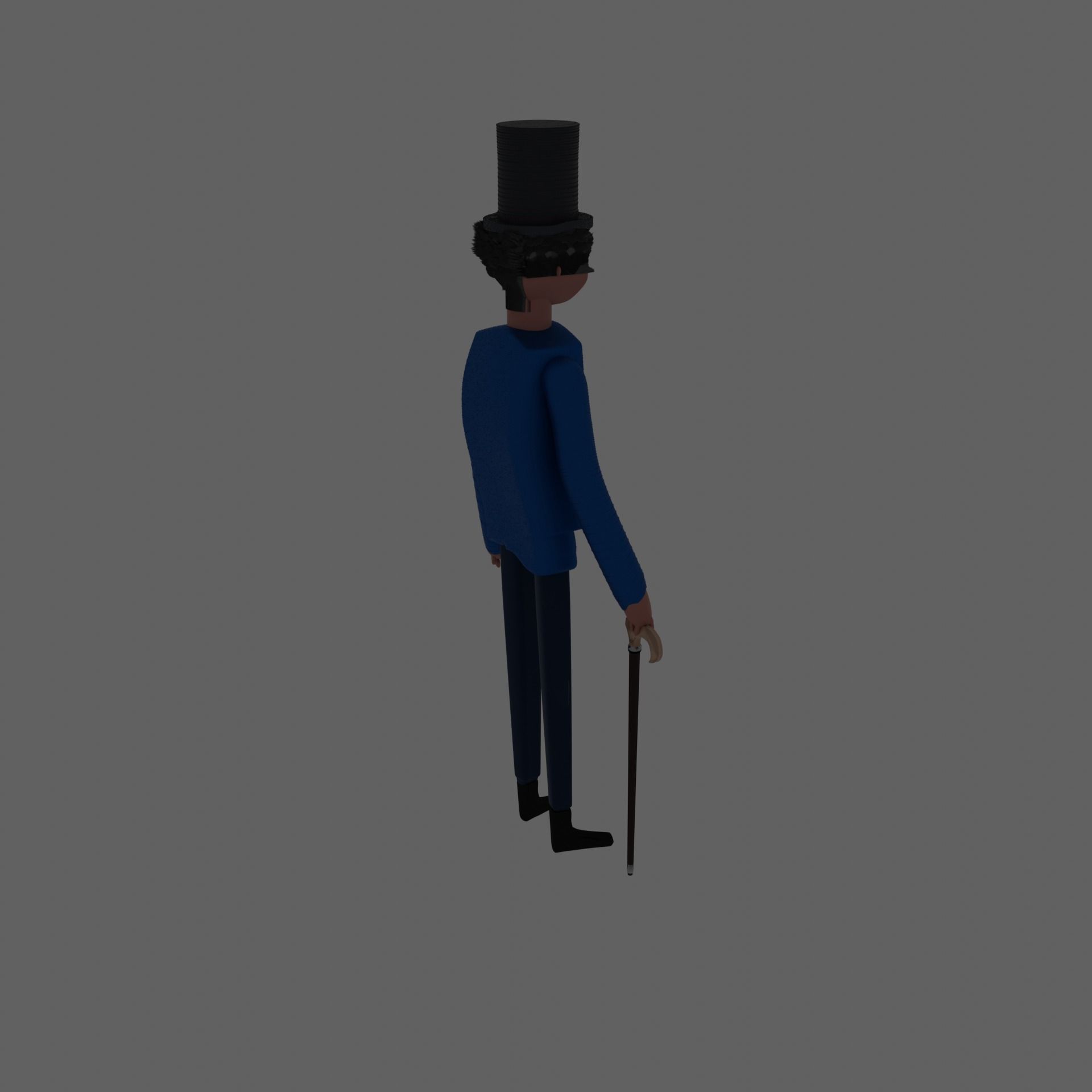 character man with skeleton 3D model_8