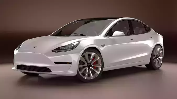 2018 Tesla Model 3 3D model