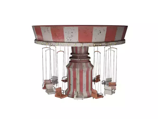 Abandoned Amusement Park - Chain Carousel