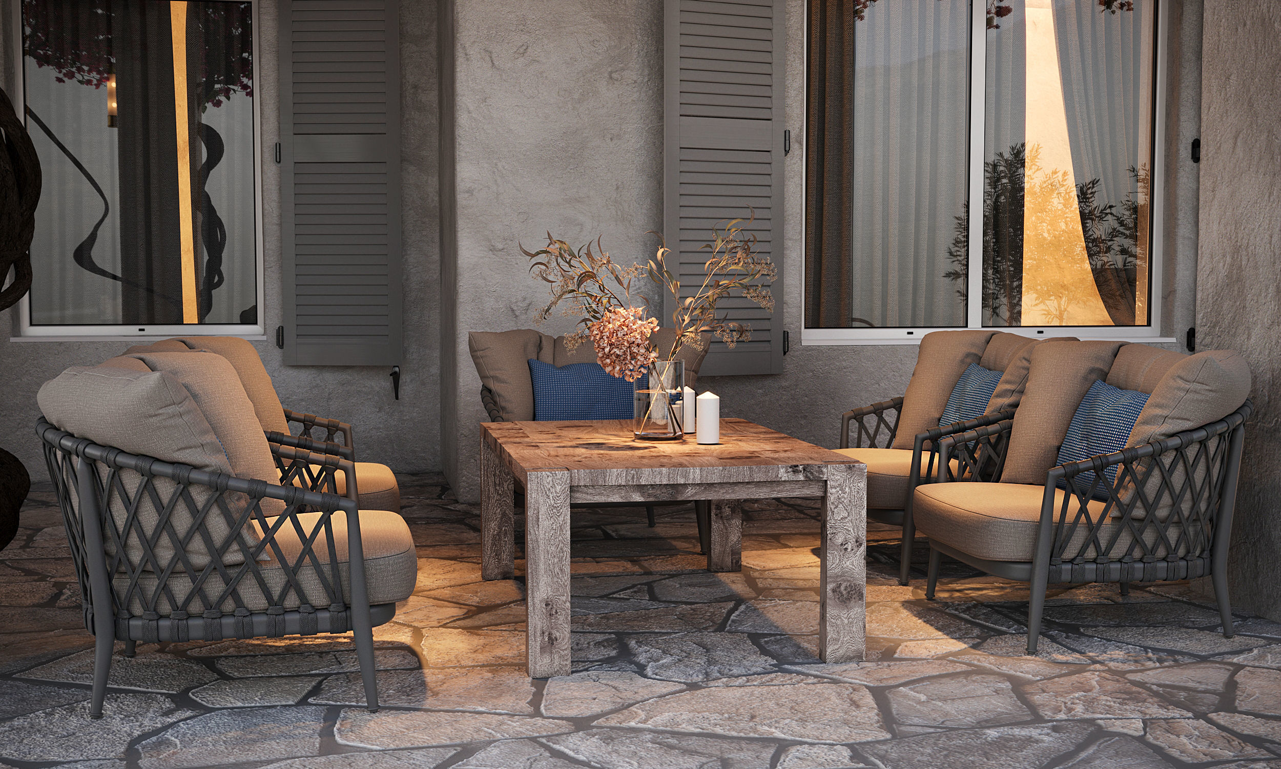 Greece House 3D model_2