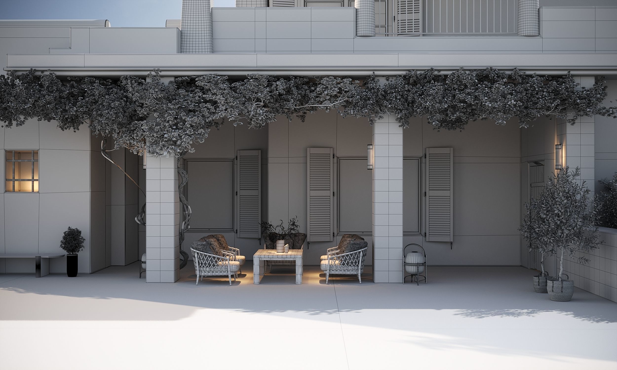 Greece House 3D model_4