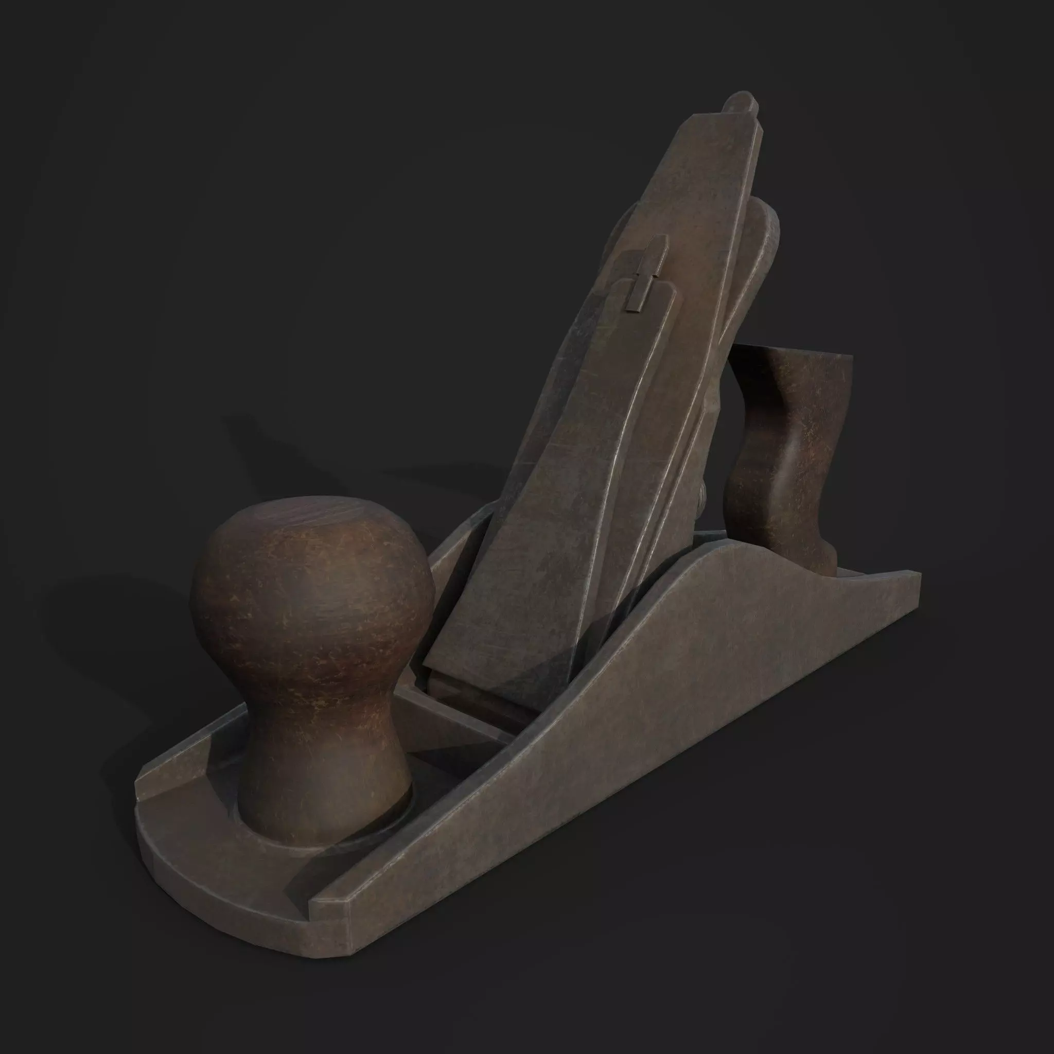 Wood Planer Low-poly 3D model_0