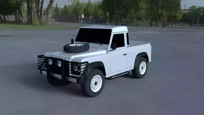 Land Rover Defender 90 Pick Up HDRI