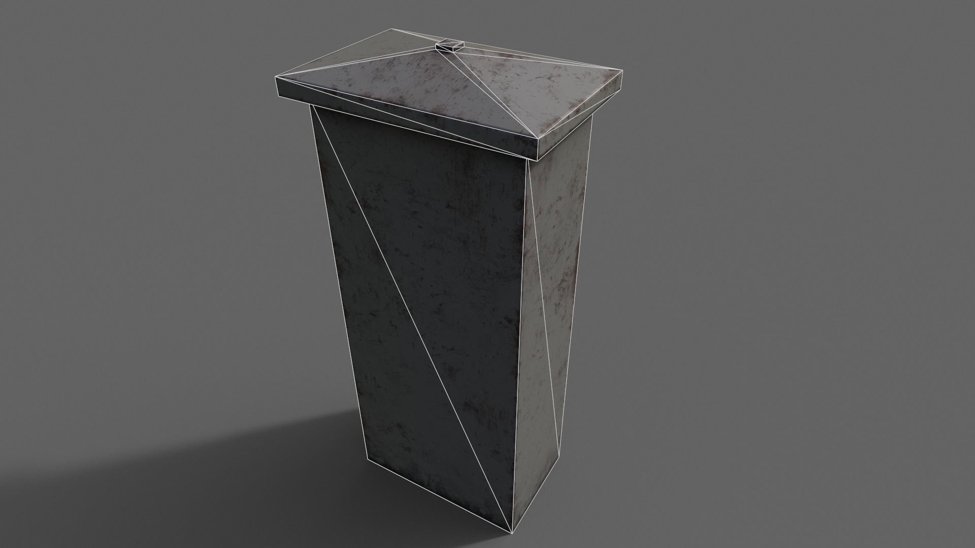 PBR Electric Box Grey V4 Low-poly 3D model_22