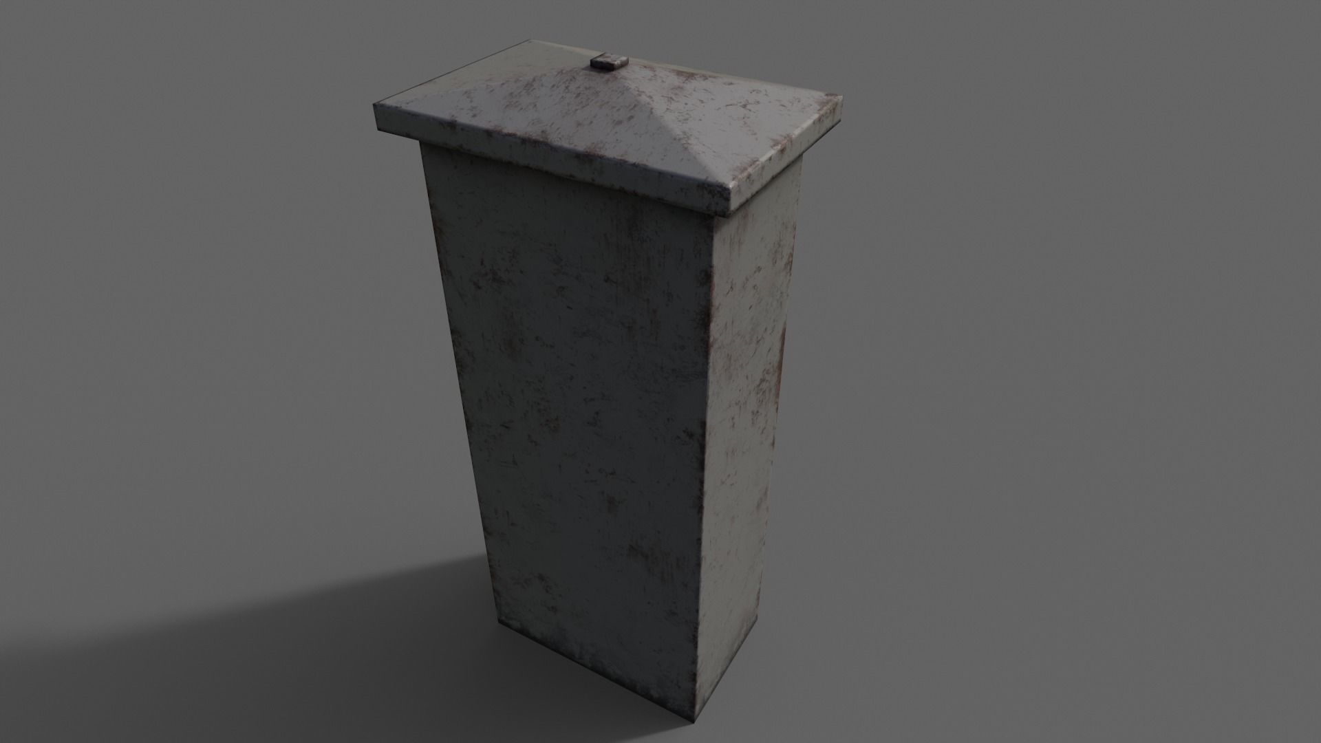 PBR Electric Box Grey V4 Low-poly 3D model_15