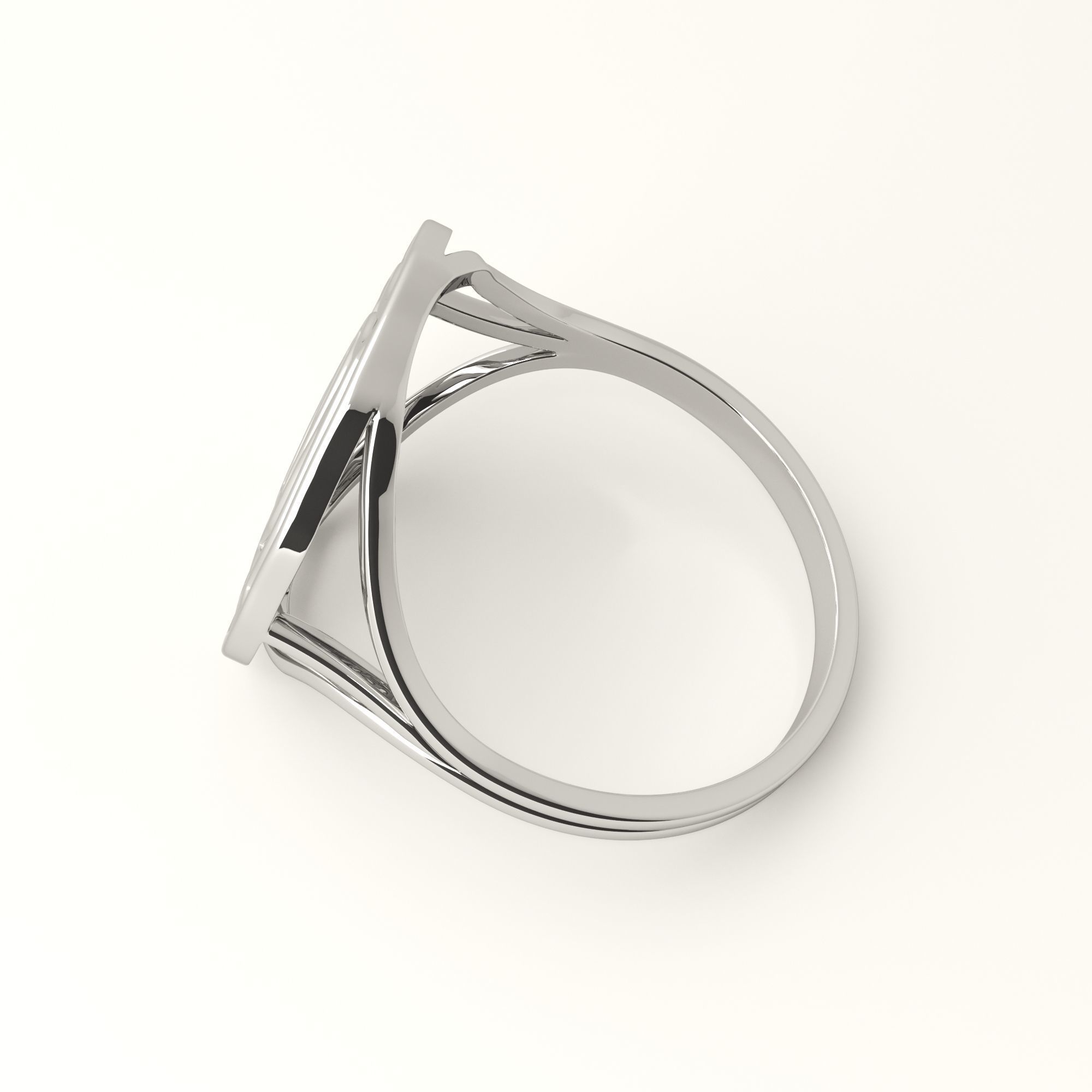 Rose ring 3D print model_11