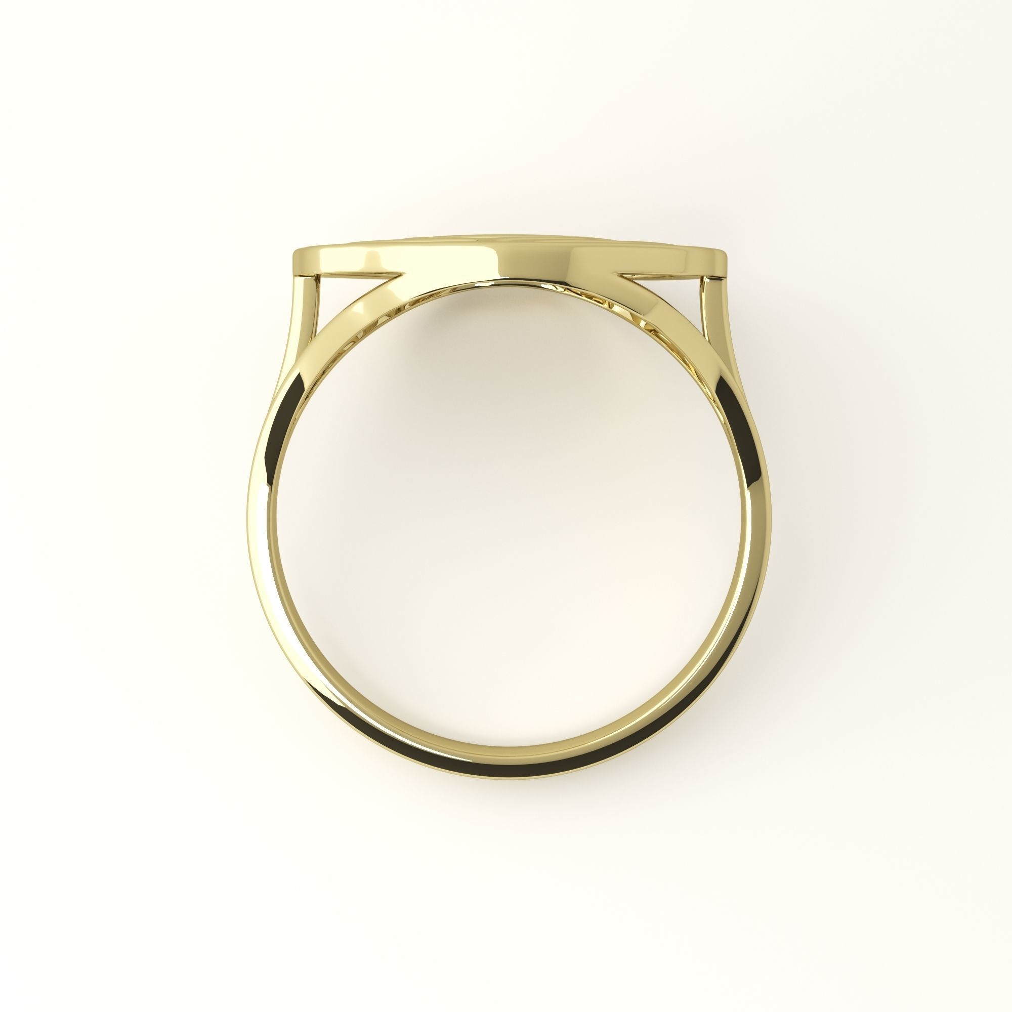 Rose ring 3D print model_14
