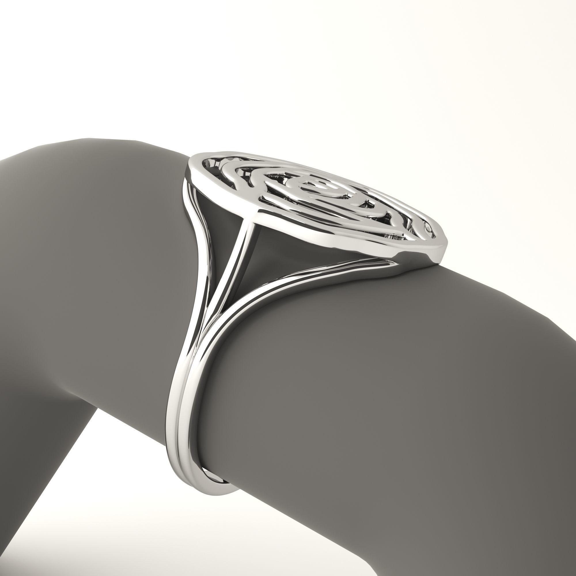 Rose ring 3D print model_27