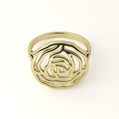 Rose ring 3D print model