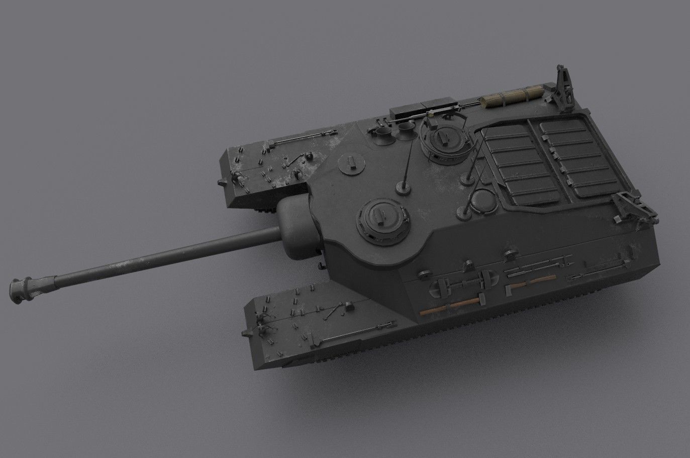 t25 t95 tank low-poly Low-poly 3D model_3