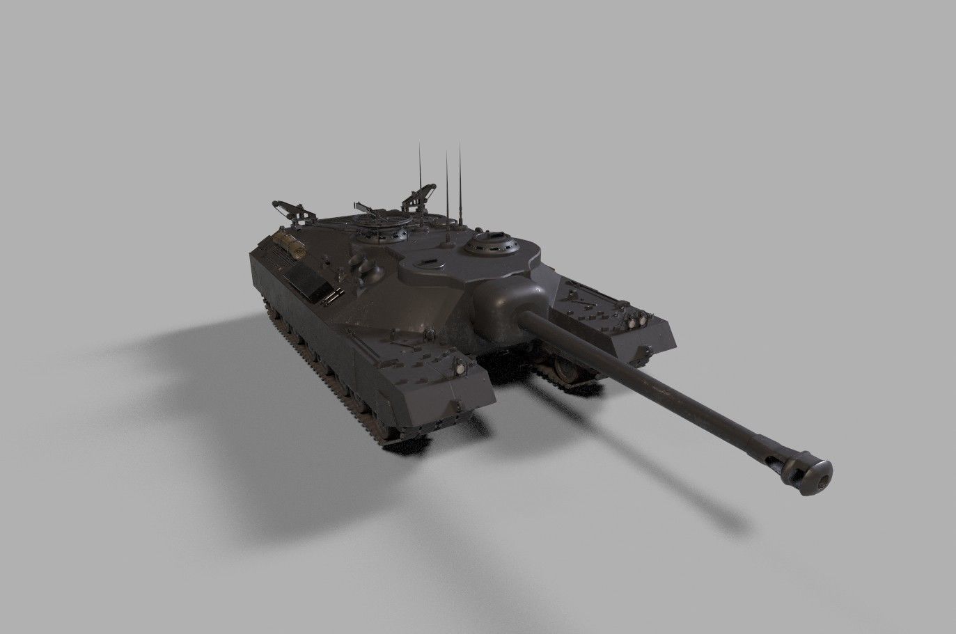 t25 t95 tank low-poly Low-poly 3D model_29