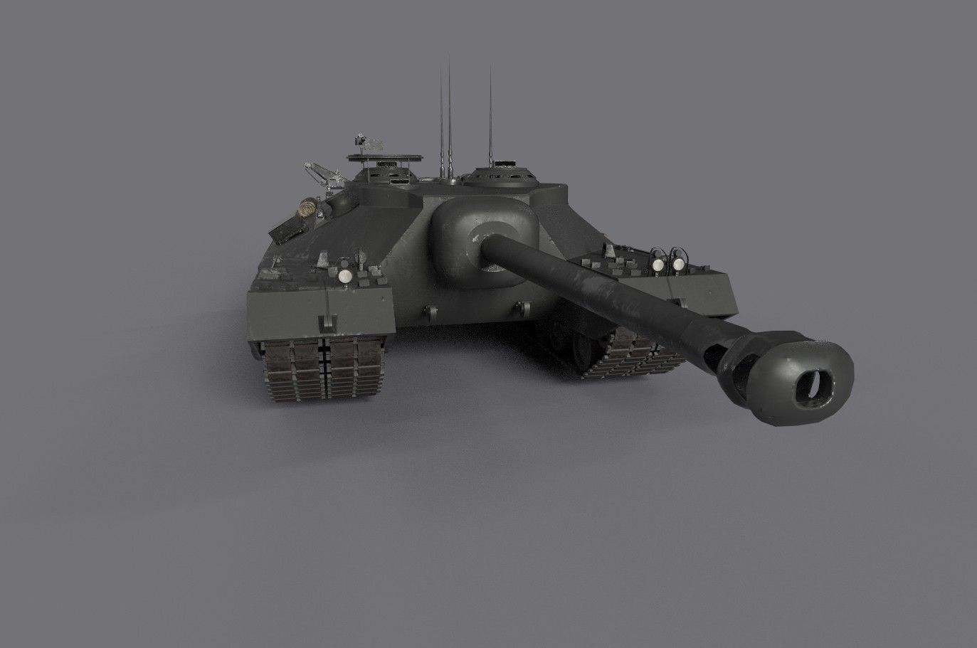 t25 t95 tank low-poly Low-poly 3D model_21