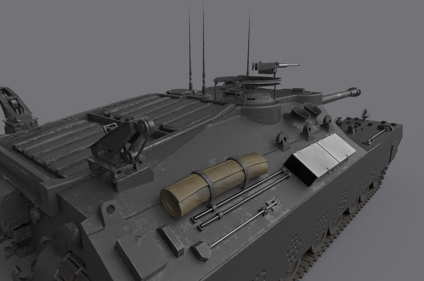 t25 t95 tank low-poly Low-poly 3D model_6