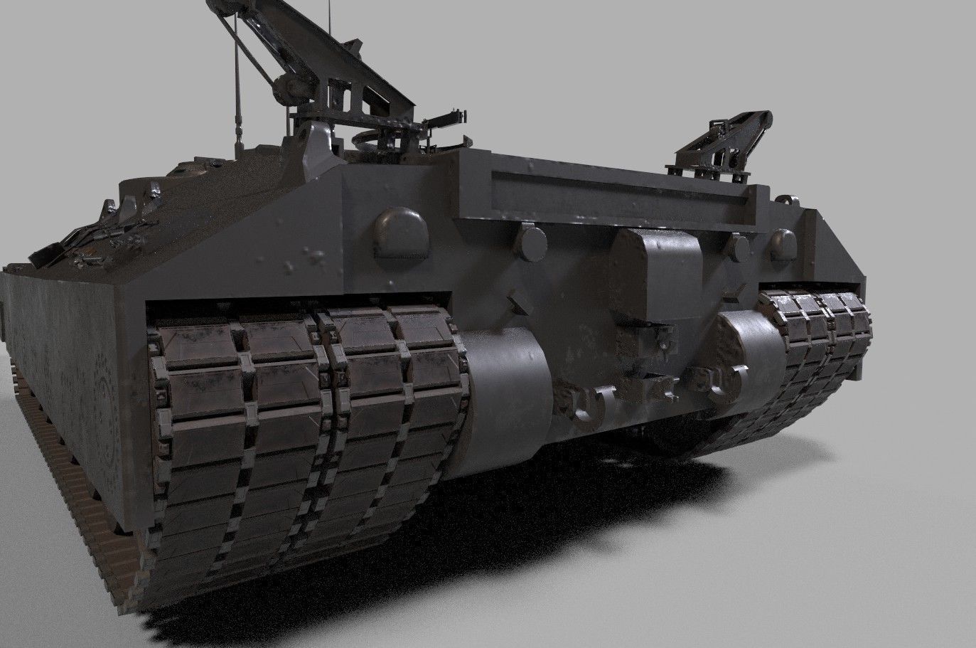 t25 t95 tank low-poly Low-poly 3D model_31