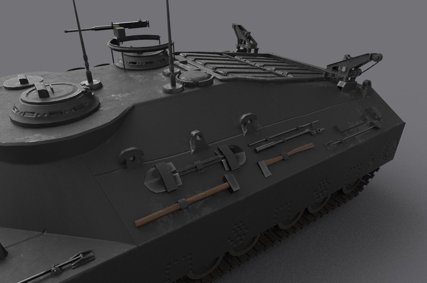 t25 t95 tank low-poly Low-poly 3D model_19