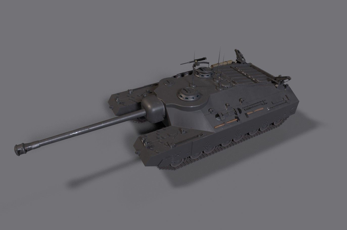 t25 t95 tank low-poly Low-poly 3D model_20