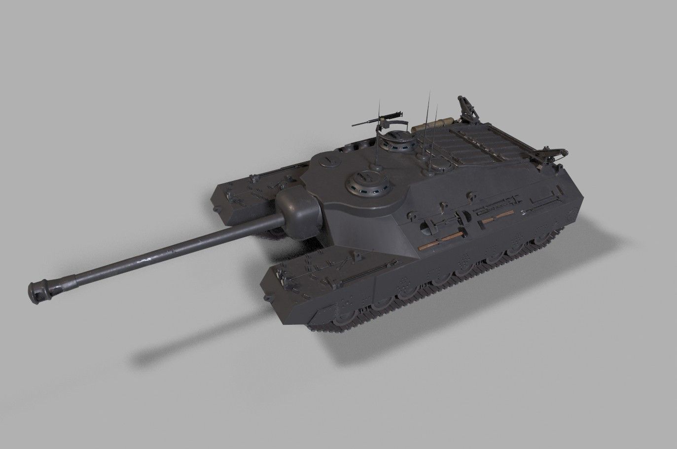 t25 t95 tank low-poly Low-poly 3D model_28