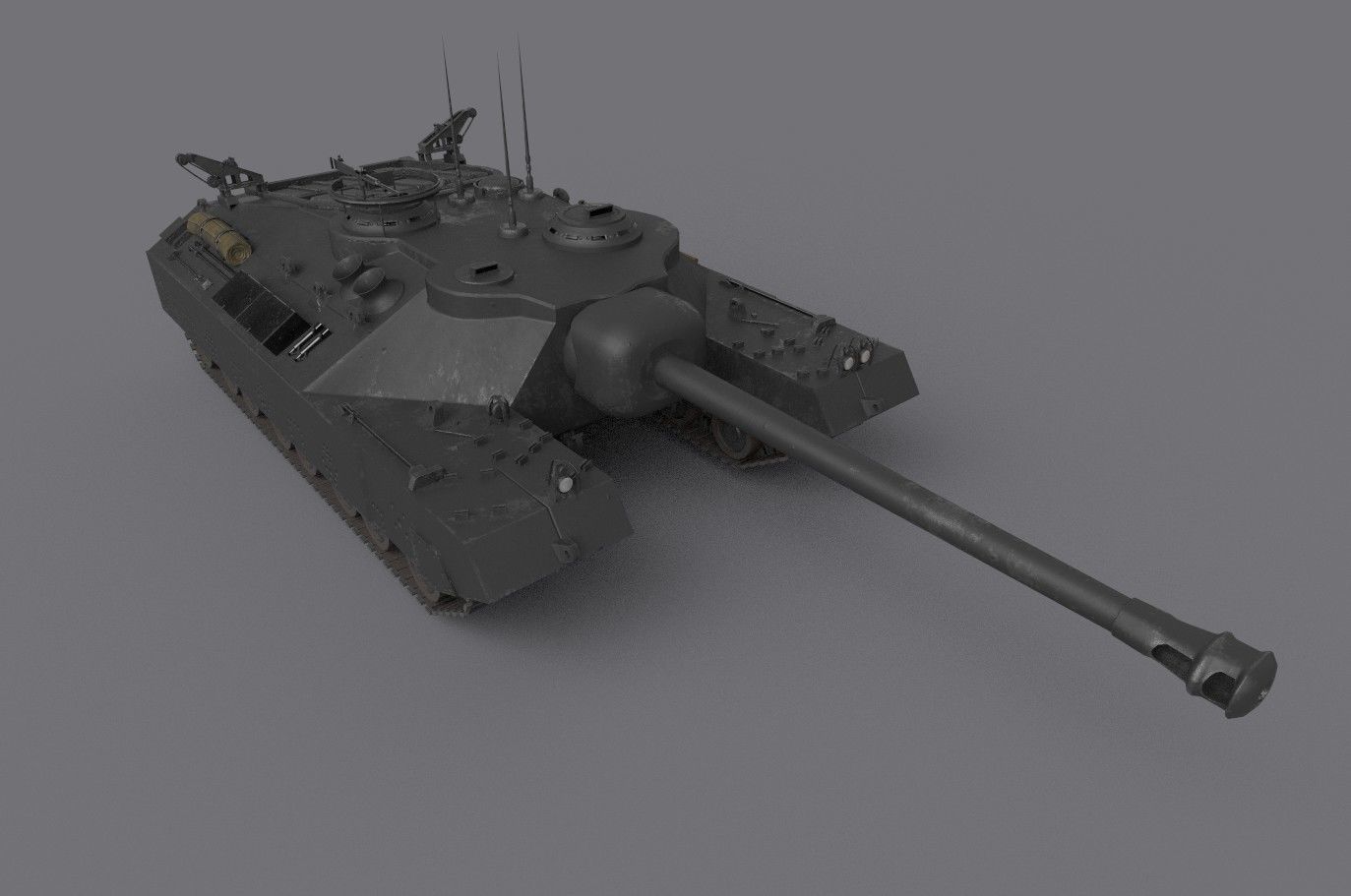 t25 t95 tank low-poly Low-poly 3D model_23