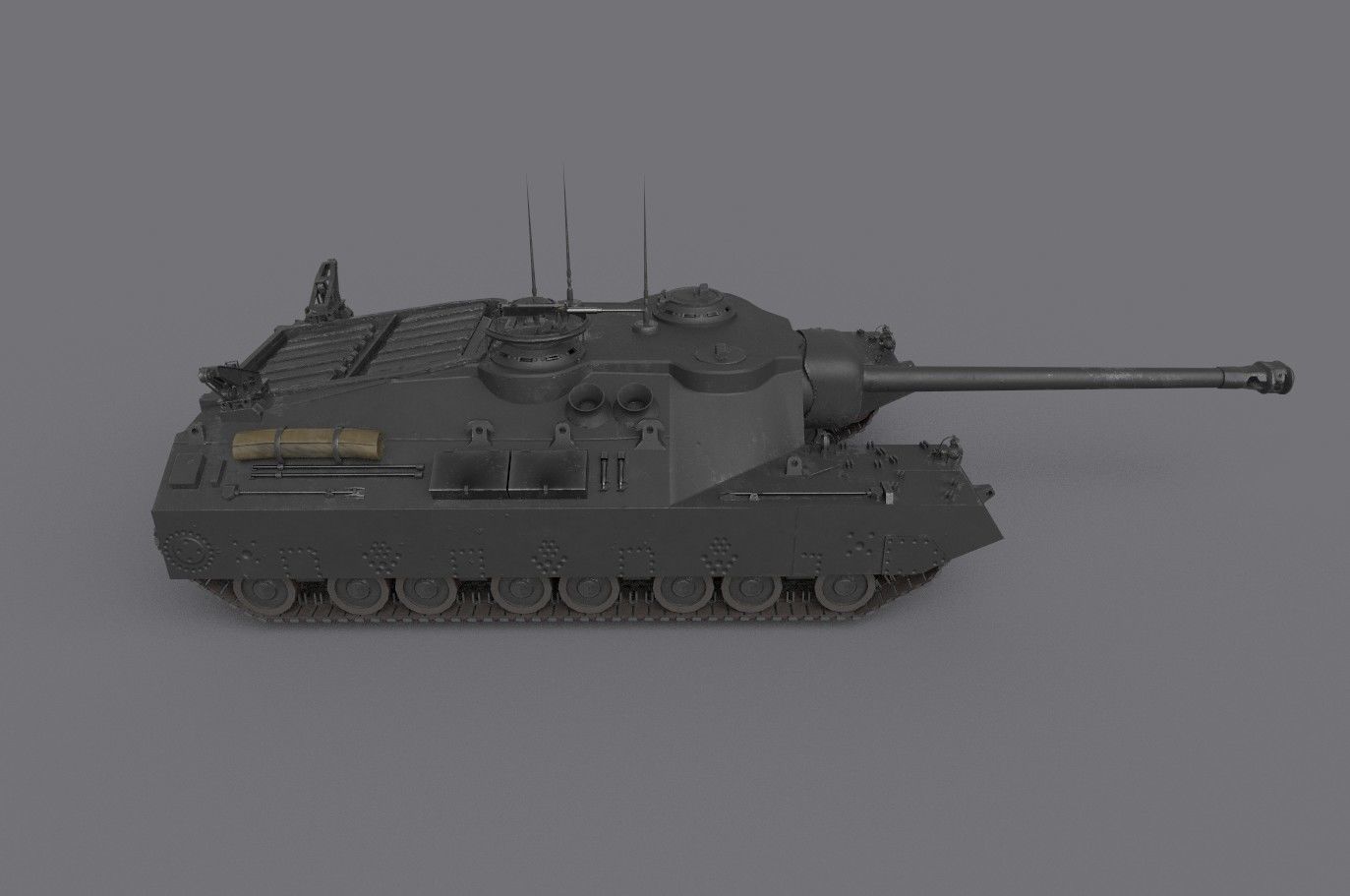 t25 t95 tank low-poly Low-poly 3D model_25
