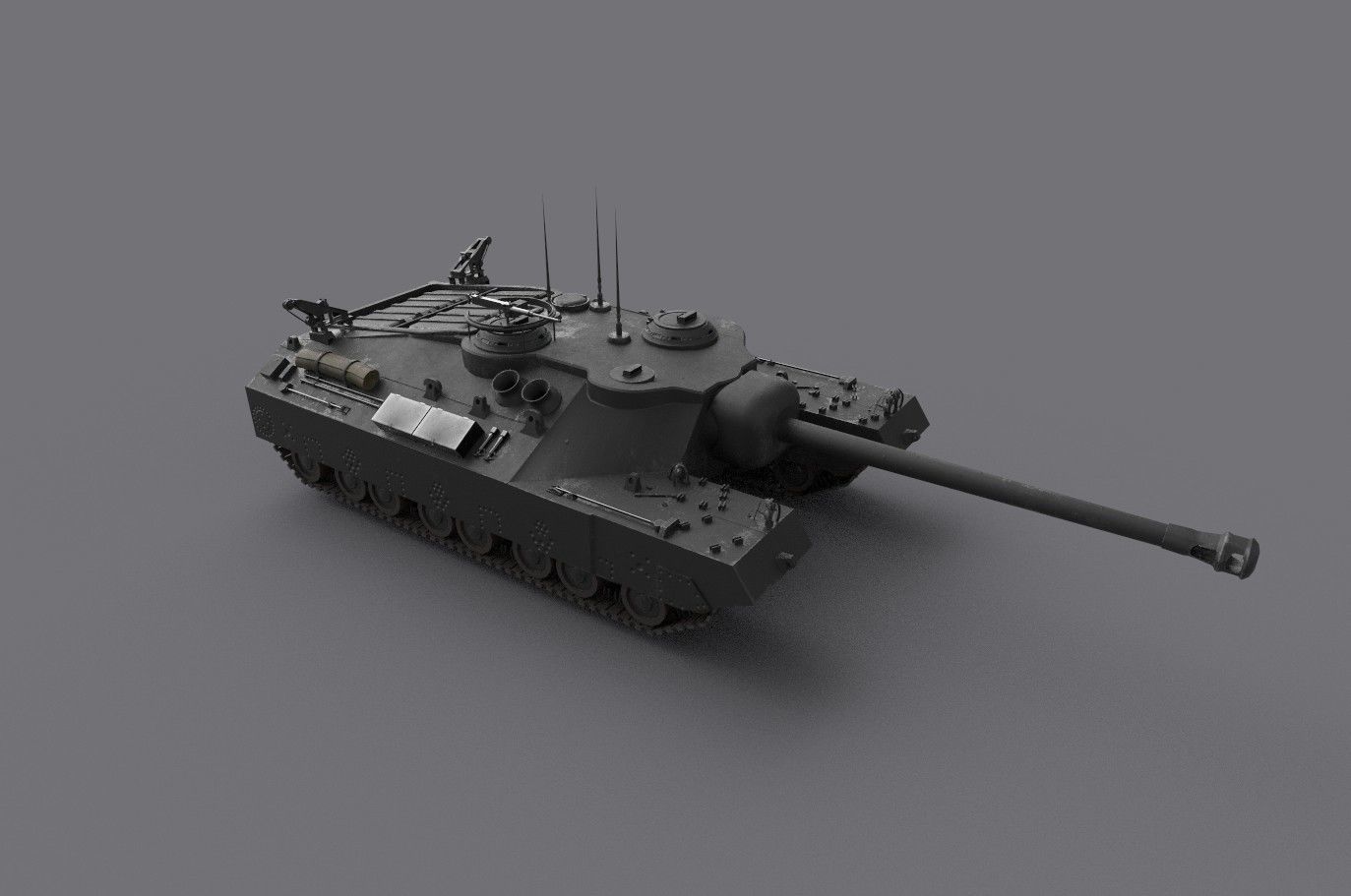 t25 t95 tank low-poly Low-poly 3D model_9