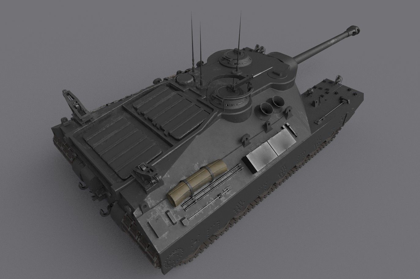 t25 t95 tank low-poly Low-poly 3D model_26