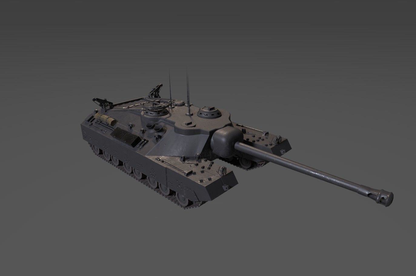 t25 t95 tank low-poly Low-poly 3D model_10