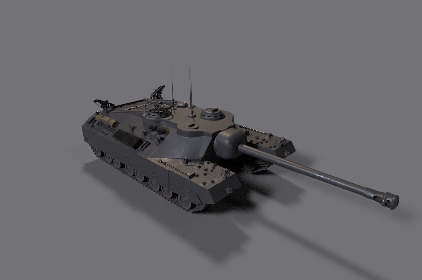 t25 t95 tank low-poly Low-poly 3D model_12