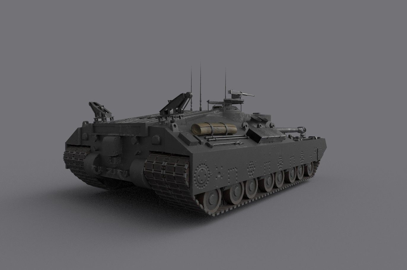 t25 t95 tank low-poly Low-poly 3D model_5