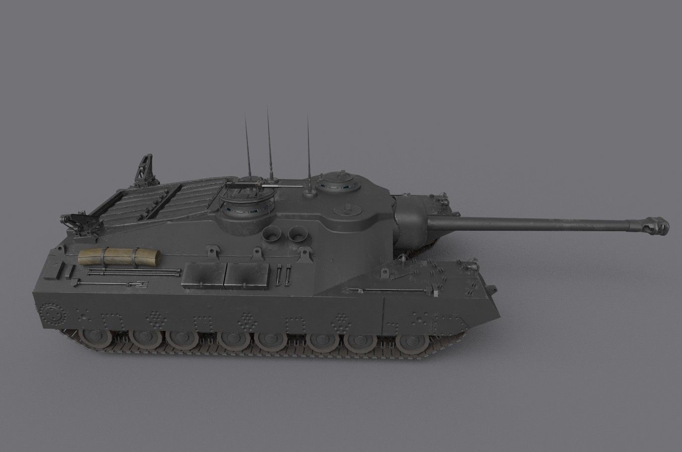 t25 t95 tank low-poly Low-poly 3D model_16
